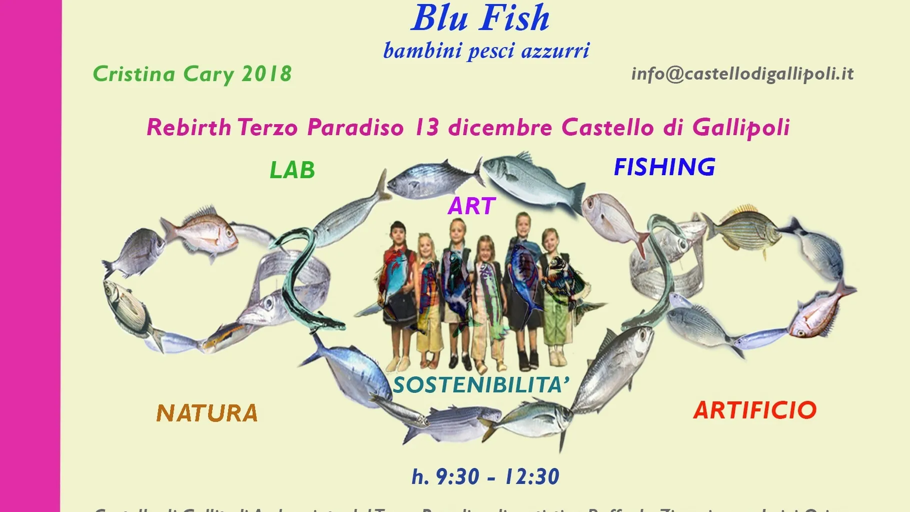 Blu Fish Cartolina Con Bambinii Copia