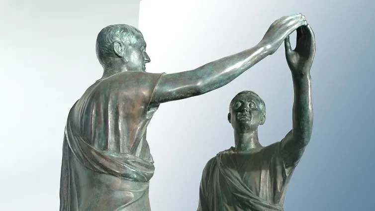 Michelangelo Pistoletto Letrusco 1976 Bronzo E Specchio Courtesy Of Cittadellarte Fondazione Pistoletto Biella Foto J.E.S. Copia